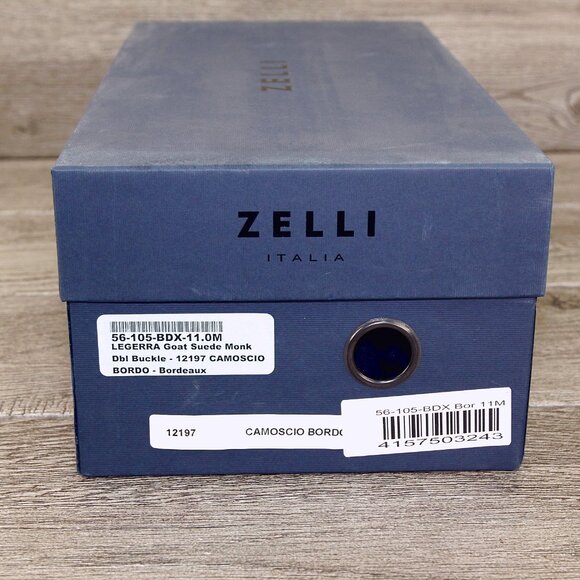 * NIB * $495 Nordstrom ZELLI Italia 11 M Bordo Goatskin Suede * add $15 Trees main image 7